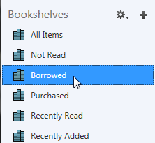 The borrowed bookshelf selected in ADE. See instructions above.